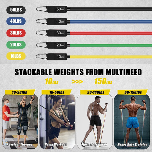 23-Piece Resistance Band Set