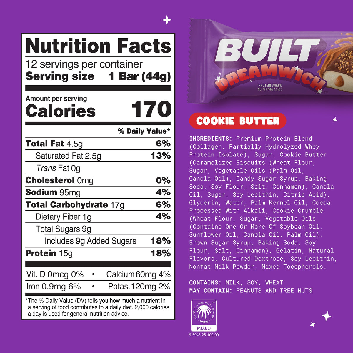 Dreamwich Cookie Butter Protein Snack