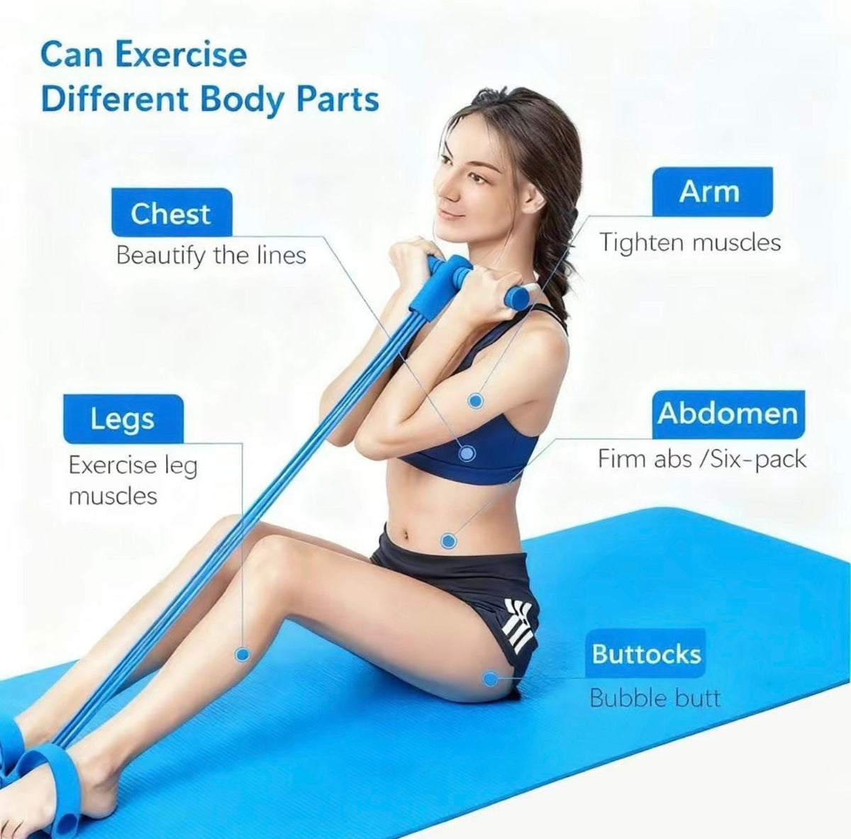PowerPedal Resistance Bands, Full-Body Workout