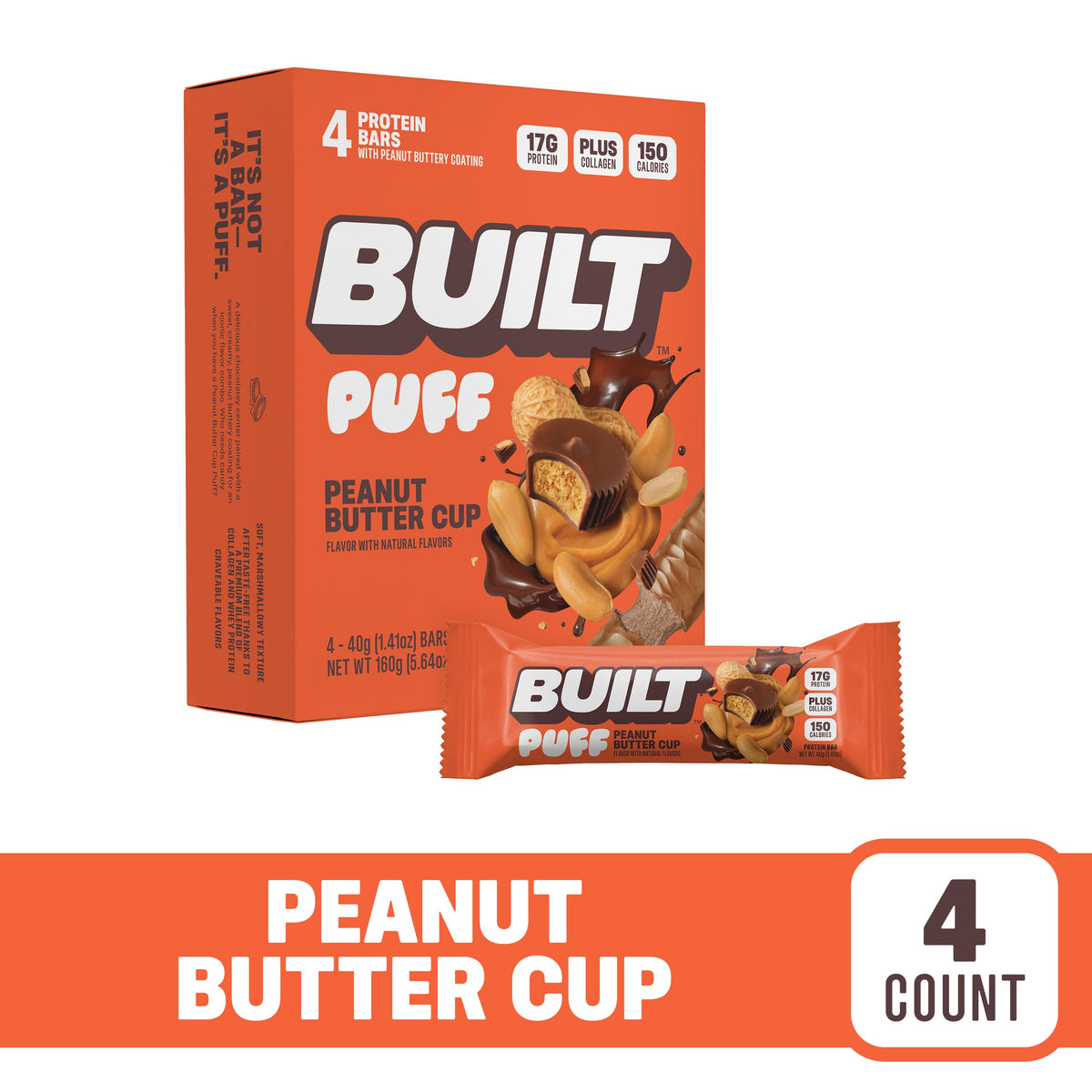 Peanut Butter Cup Puff Protein Bar
