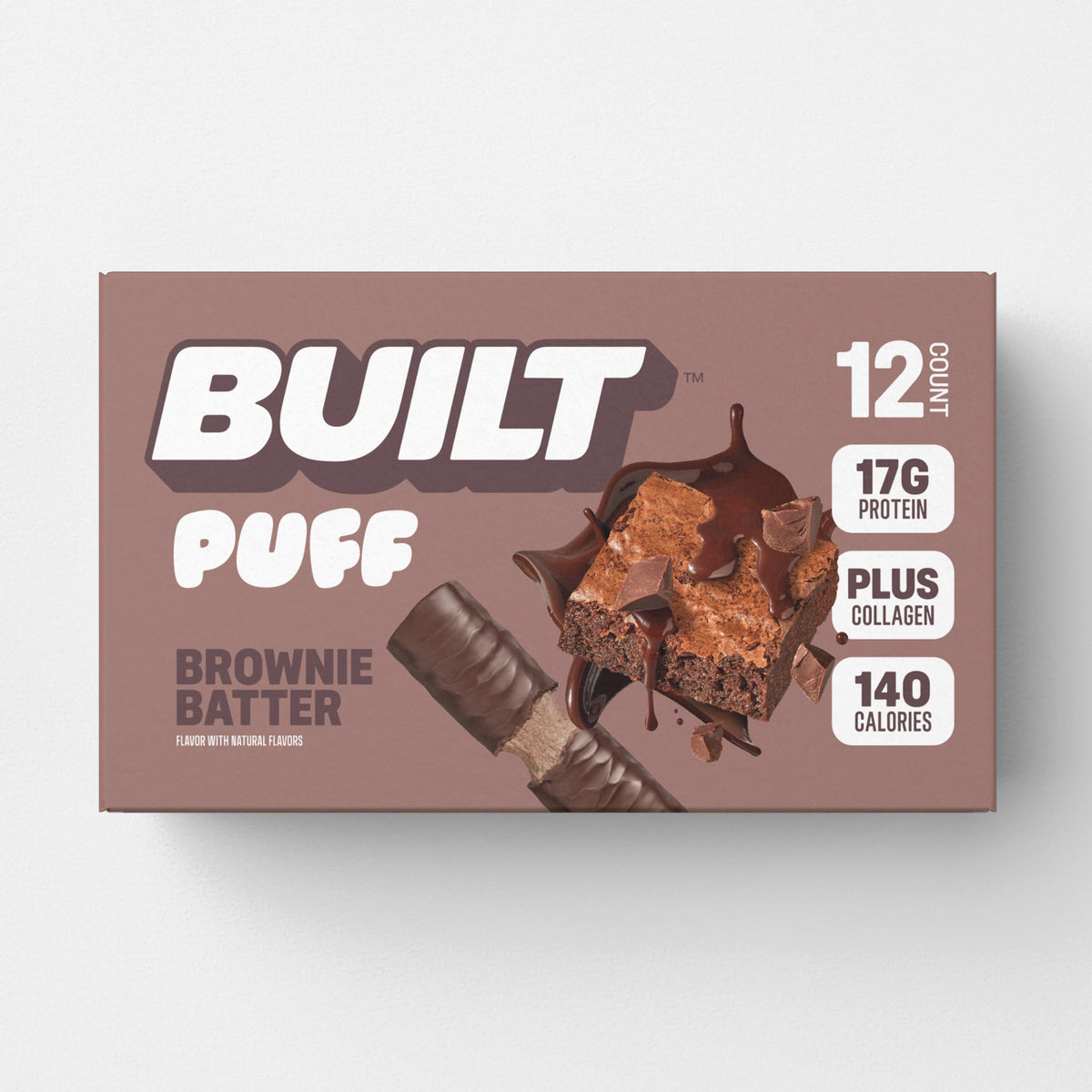 BUILT Brownie Batter Protein Puff, view 8