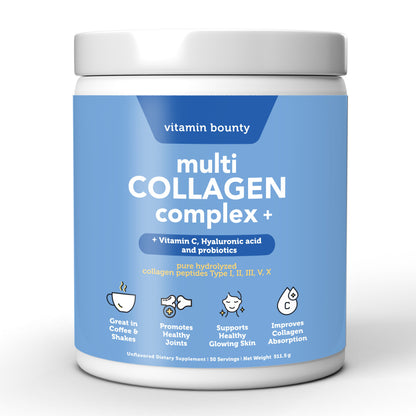 Multi Collagen Complex + with Vitamin C & Hyaluronic Acid