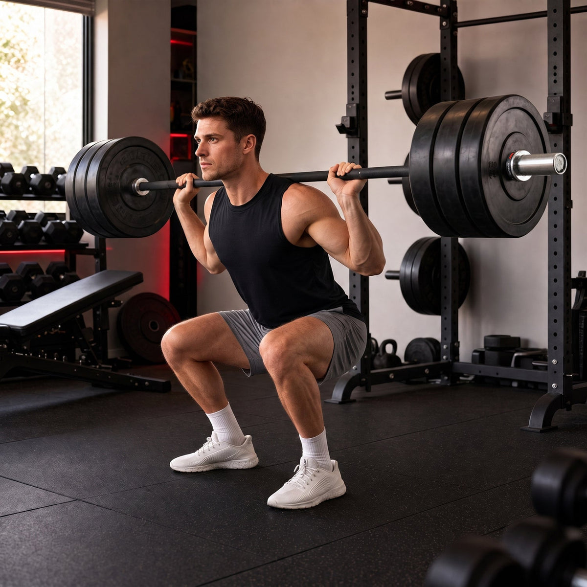 7ft Olympic Barbell, 2000 lb Capacity