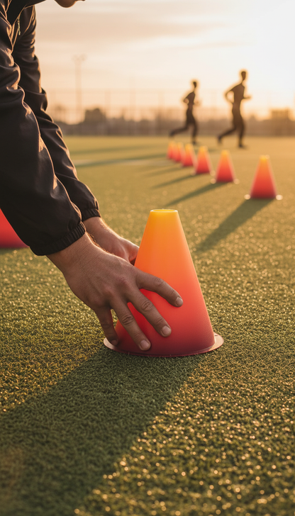 Sports Training Cone in use