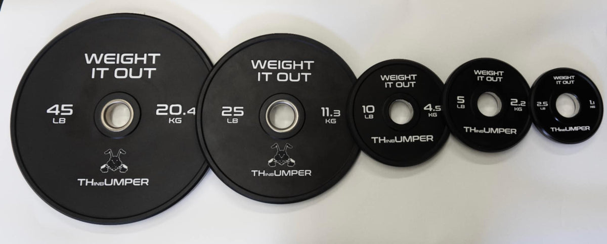 'Thumper' Thin Bumper Plates, Sold in Pairs
