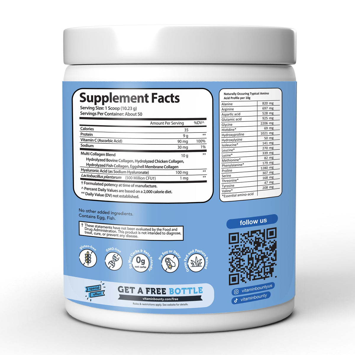 Multi Collagen Complex + with Vitamin C & Hyaluronic Acid