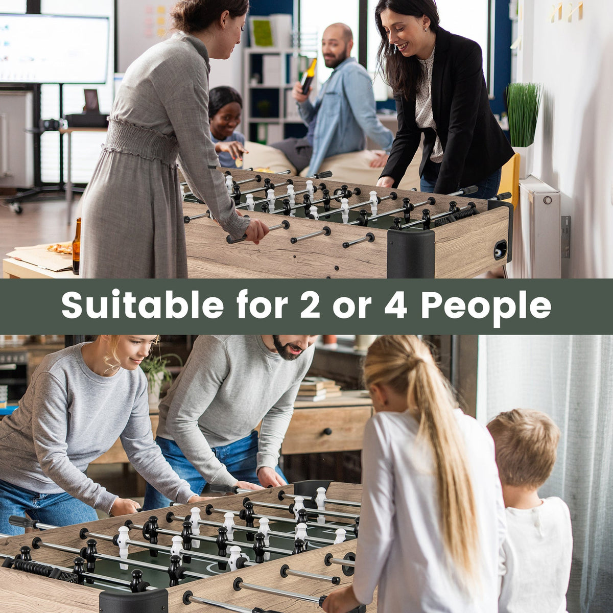 54" Foosball Table, Natural
