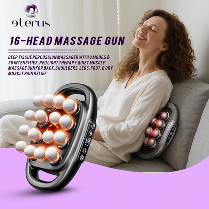 eterus 16-Head Percussion Massage Gun