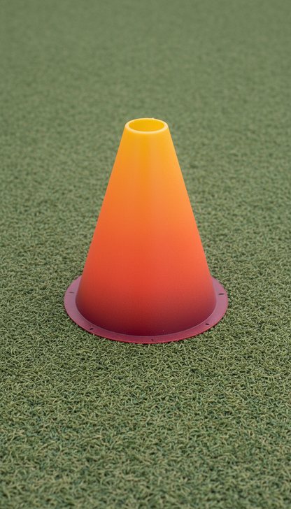 Precision cone, Capture products at a 3/4 angle to showcase their dimensions and usability, focusing on the texture and...