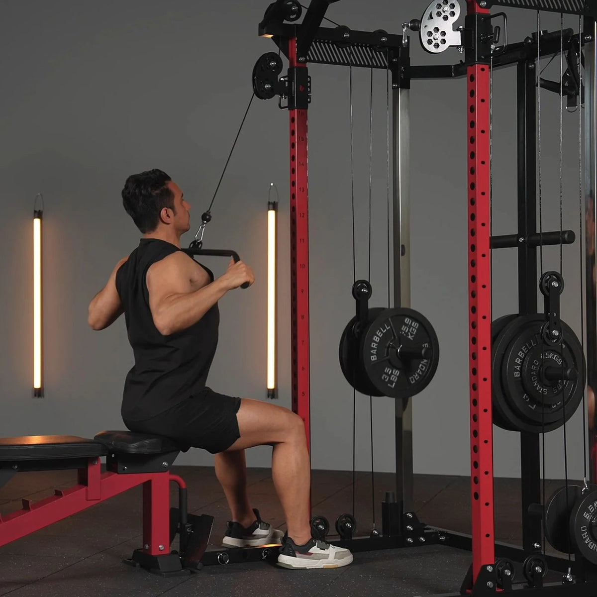 HR05 Plate-Loaded Half Rack Functional Trainer