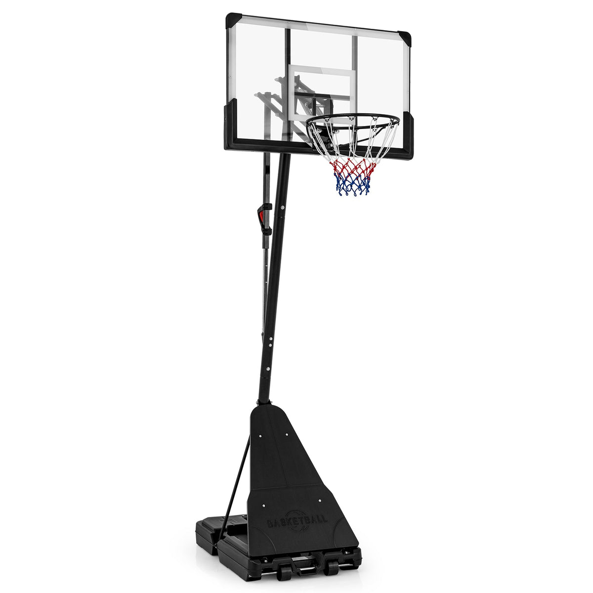 Portable Basketball Hoop, Adjustable 4.9–10 ft
