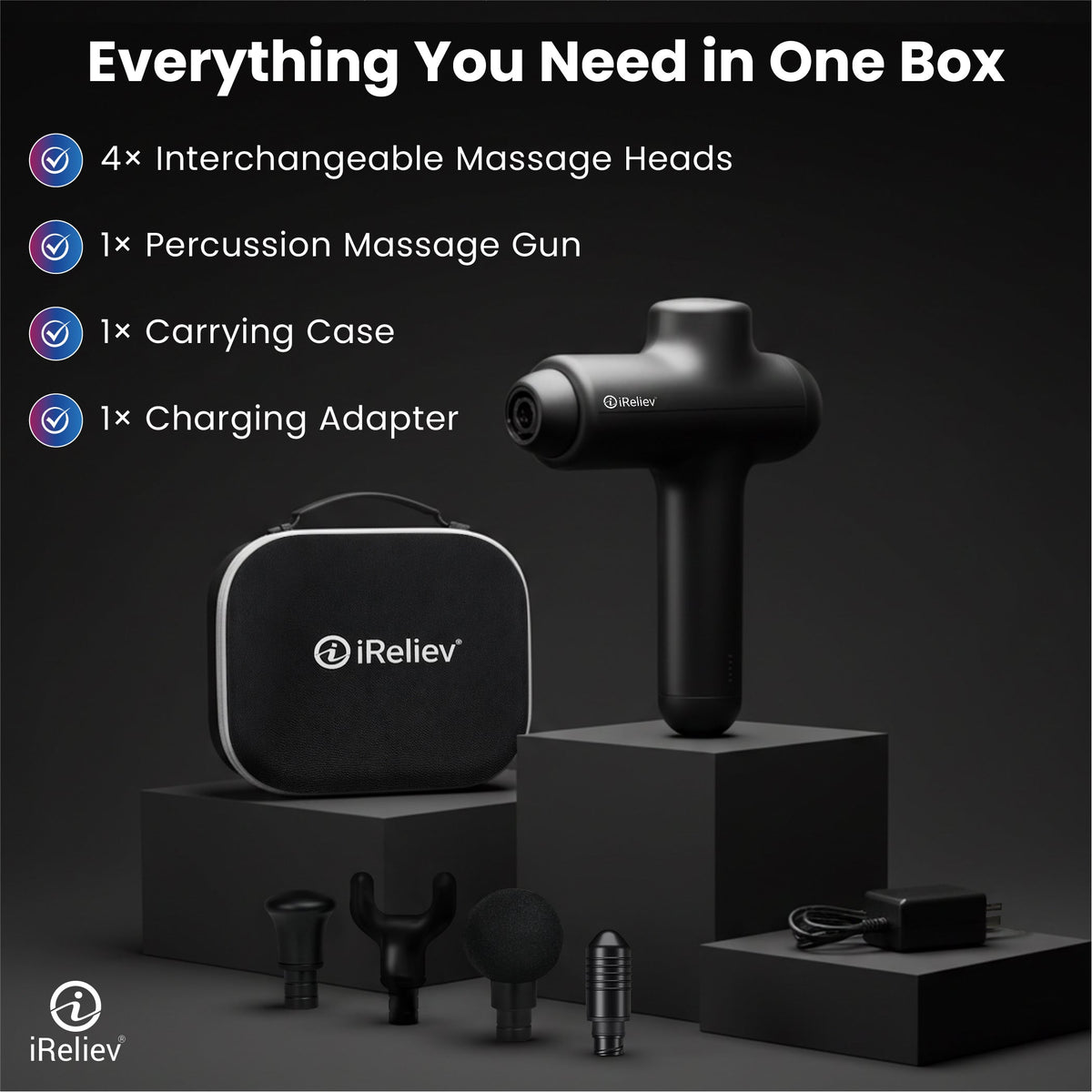 iReliev Percussion Massage Gun, view 4