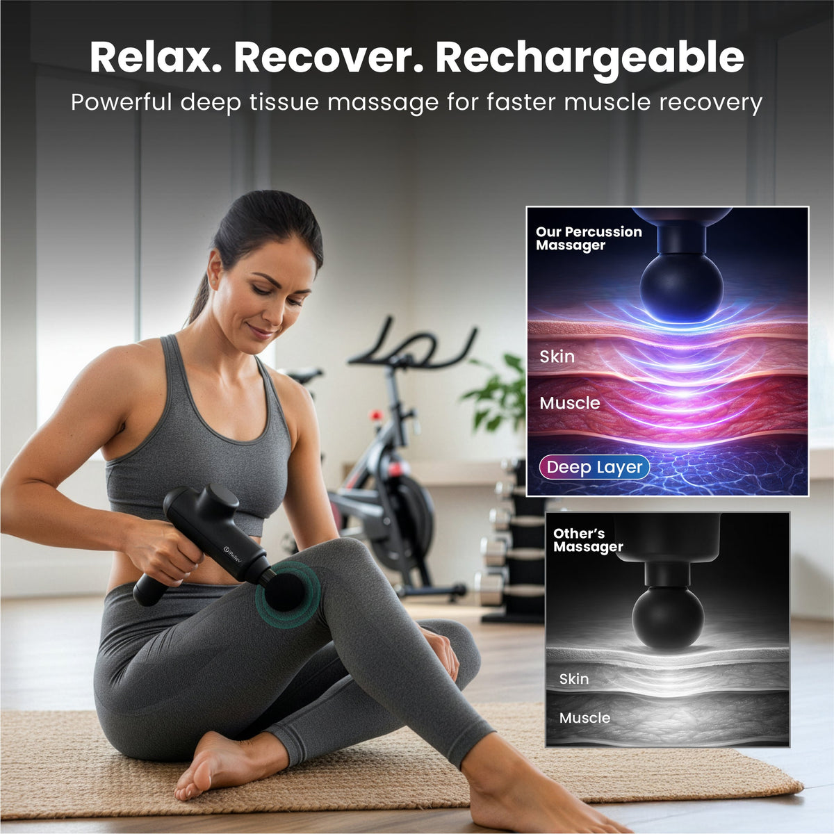 iReliev Percussion Massage Gun, view 2