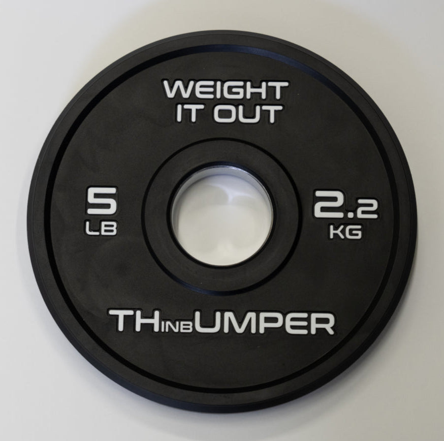 'Thumper' Thin Bumper Plates, Sold in Pairs