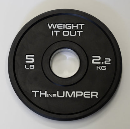 'Thumper' Thin Bumper Plates, Sold in Pairs
