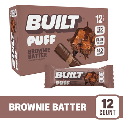 BUILT Brownie Batter Protein Puff, view 9