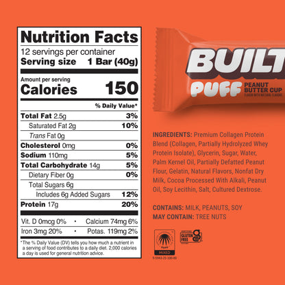 Peanut Butter Cup Puff Protein Bar