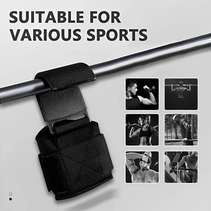 Non-Slip Weight Lifting Hooks, 2-Piece, view 3