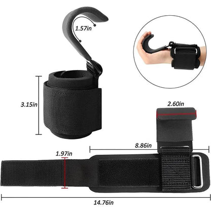 Non-Slip Weight Lifting Hooks, 2-Piece, view 6