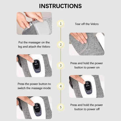 Rechargeable Air Compression Leg Massager, view 6