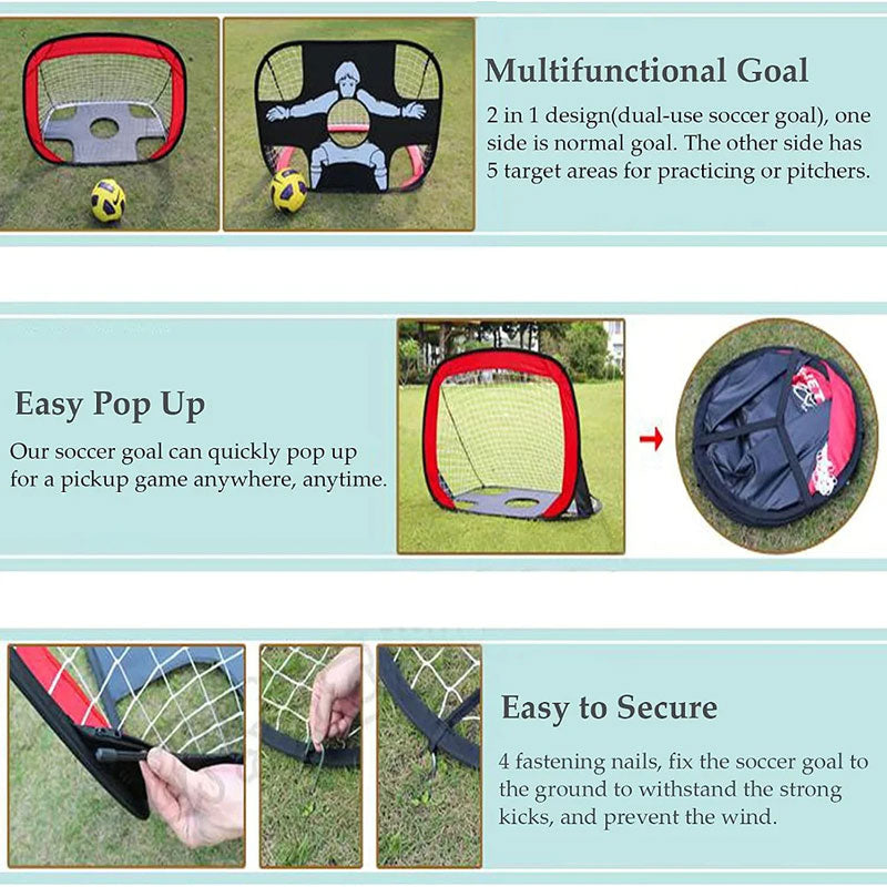 Portable Folding Soccer Goal for Kids