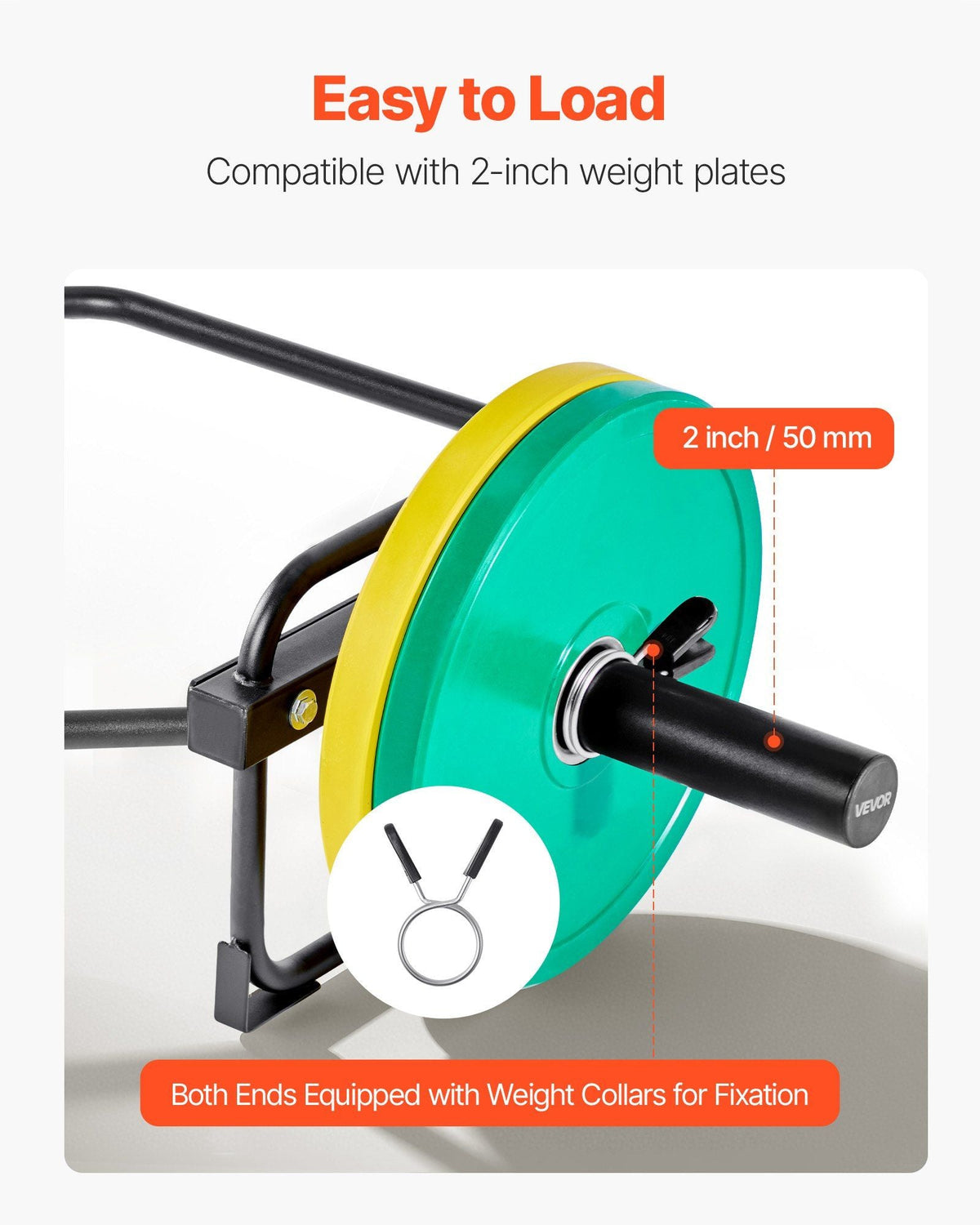 VEVOR Hex Trap Bar, 500 lb Capacity