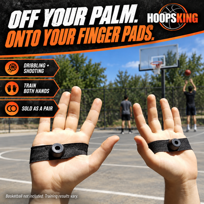 HoopsKing No Palm Dribbling & Shooting Aid, Pair, view 2