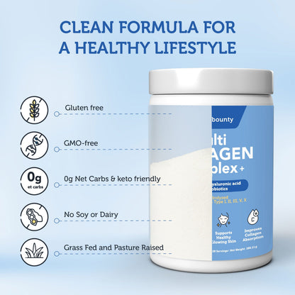 Multi Collagen Complex + with Vitamin C & Hyaluronic Acid