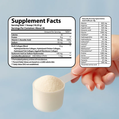 Multi Collagen Complex + with Vitamin C & Hyaluronic Acid